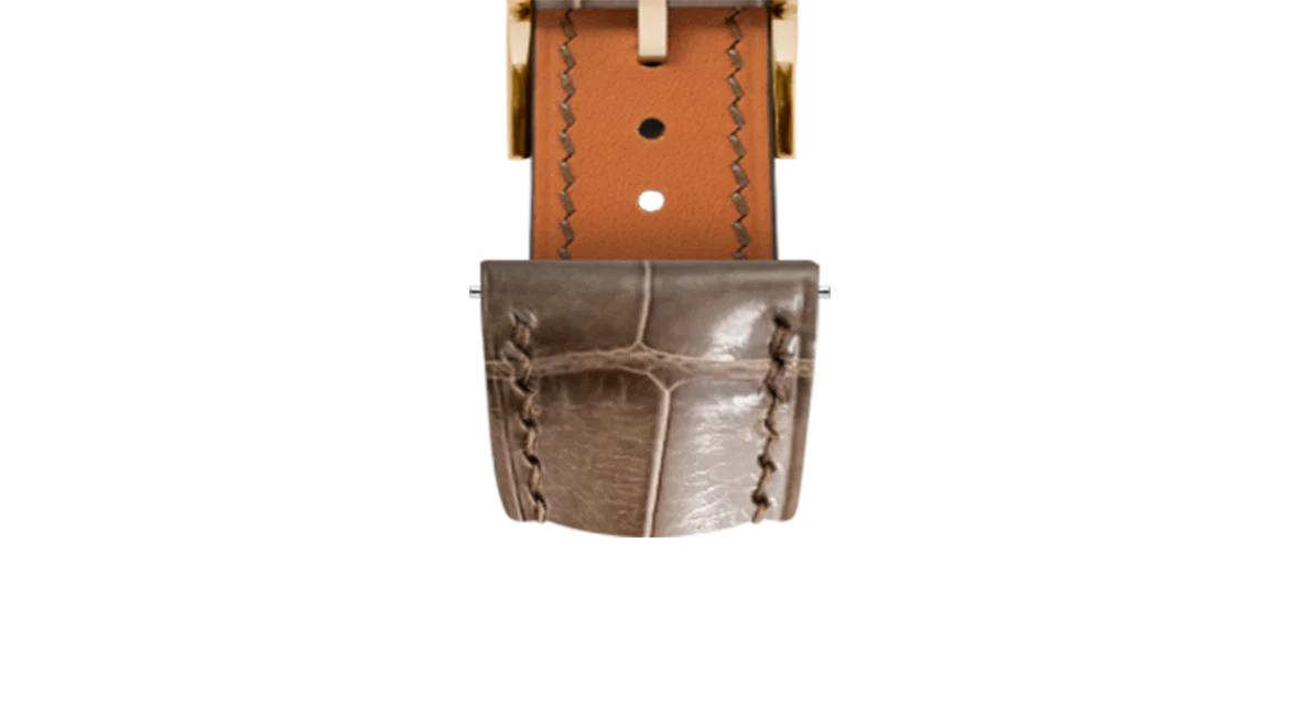 Glossy Taupe Brown Crocodile Signature Strap - Image 13