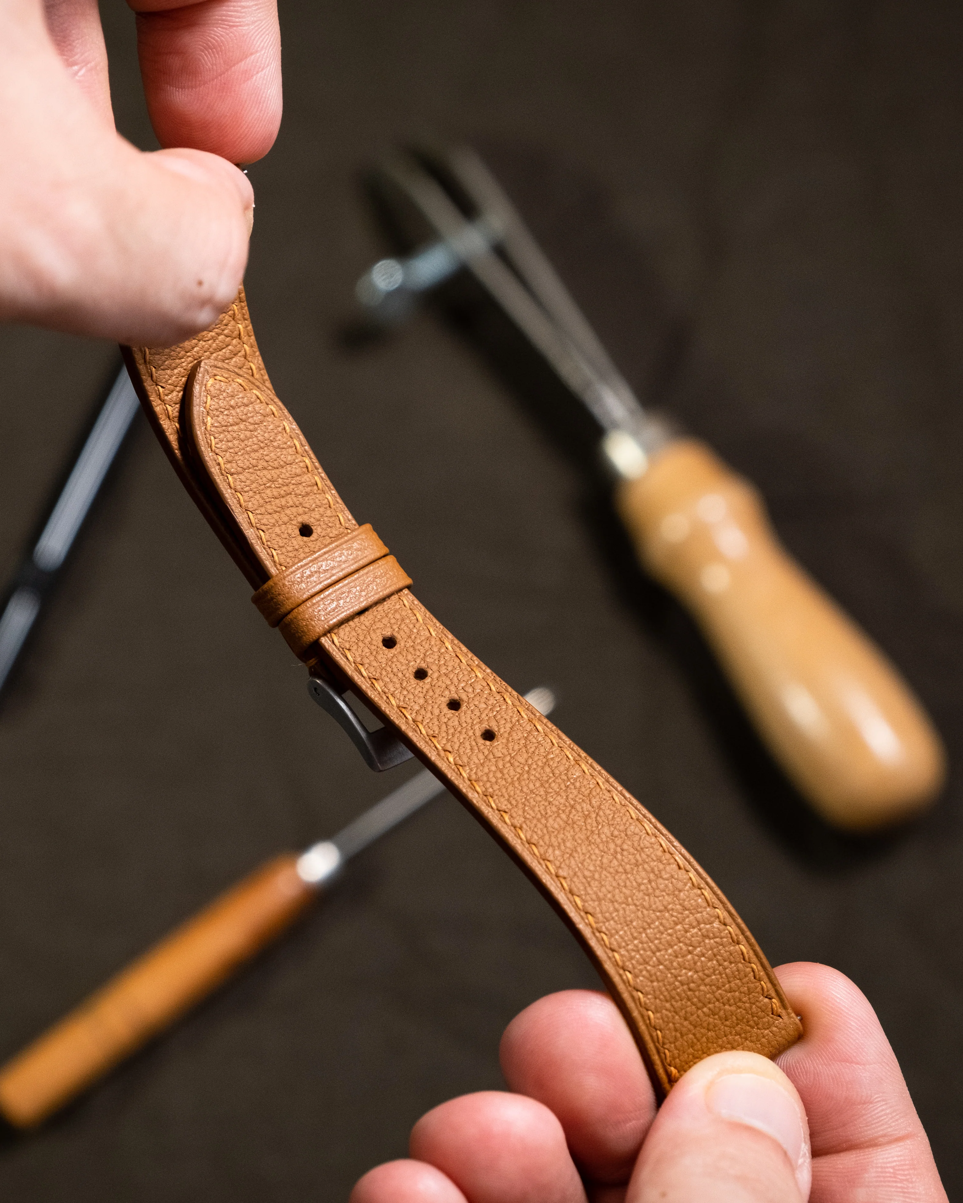 Gold Chevre Slim Strap - Image 3