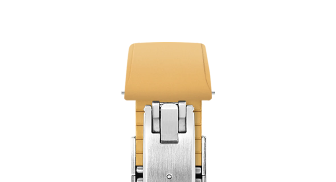 Gold CTS Rubber Strap for Cartier Santos de Cartier - Image 6