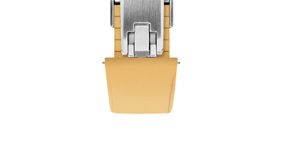 Gold CTS Rubber Strap for Cartier Santos de Cartier - Image 7