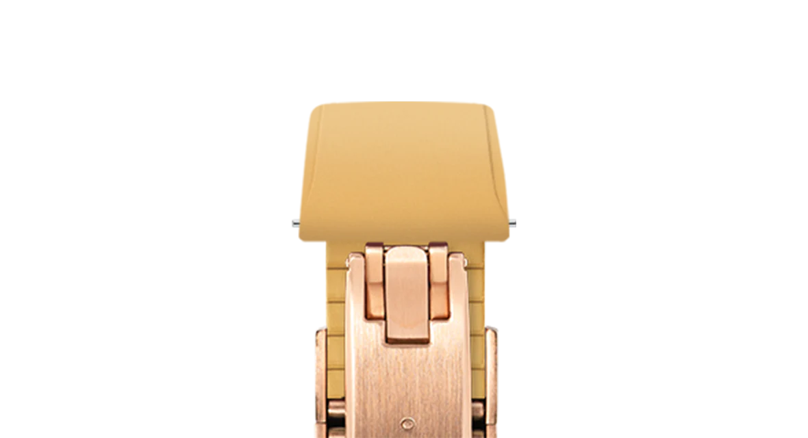 Gold CTS Rubber Strap for Cartier Santos de Cartier - Image 8