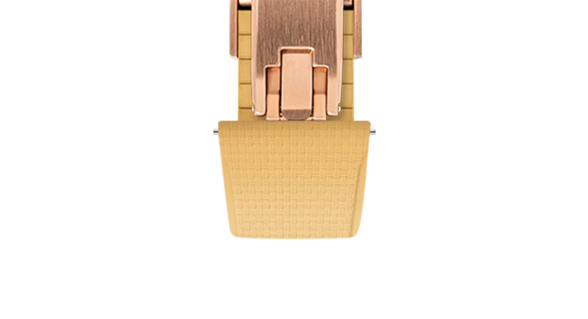 Gold Sailcloth CTS Rubber Strap for Cartier Santos de Cartier - Image 9