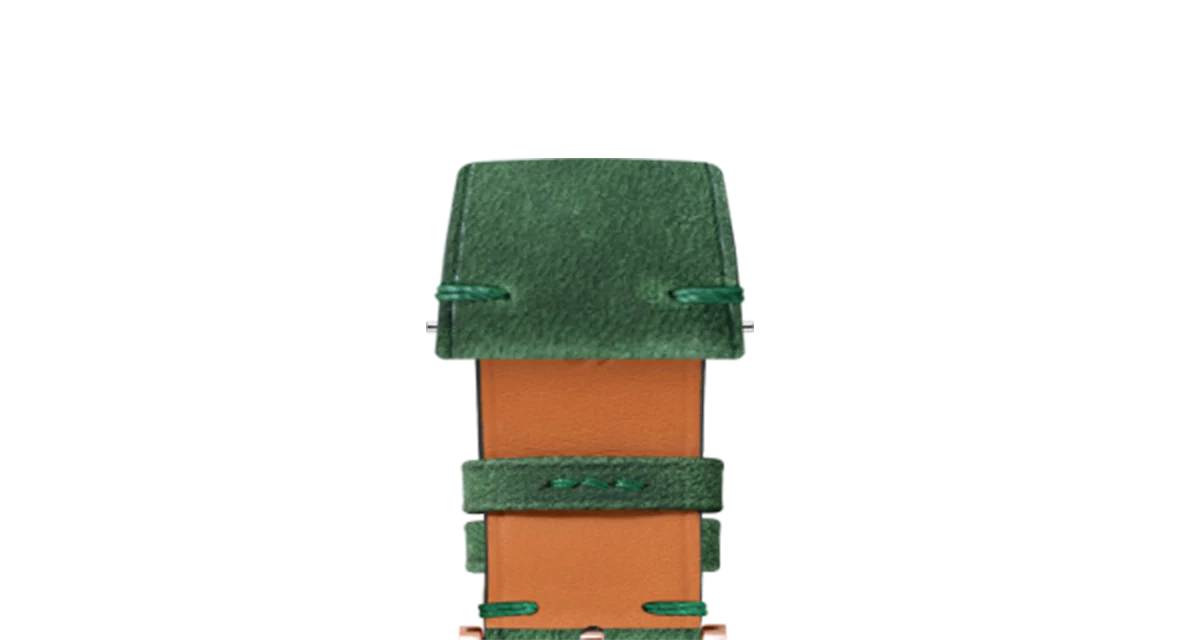 Green Crazy Horse Side-Stitch Strap - Image 5