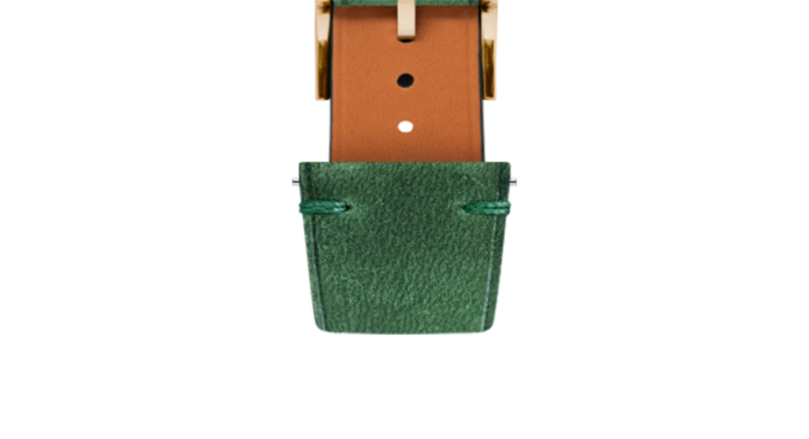 Green Crazy Horse Side-Stitch Strap - Image 8