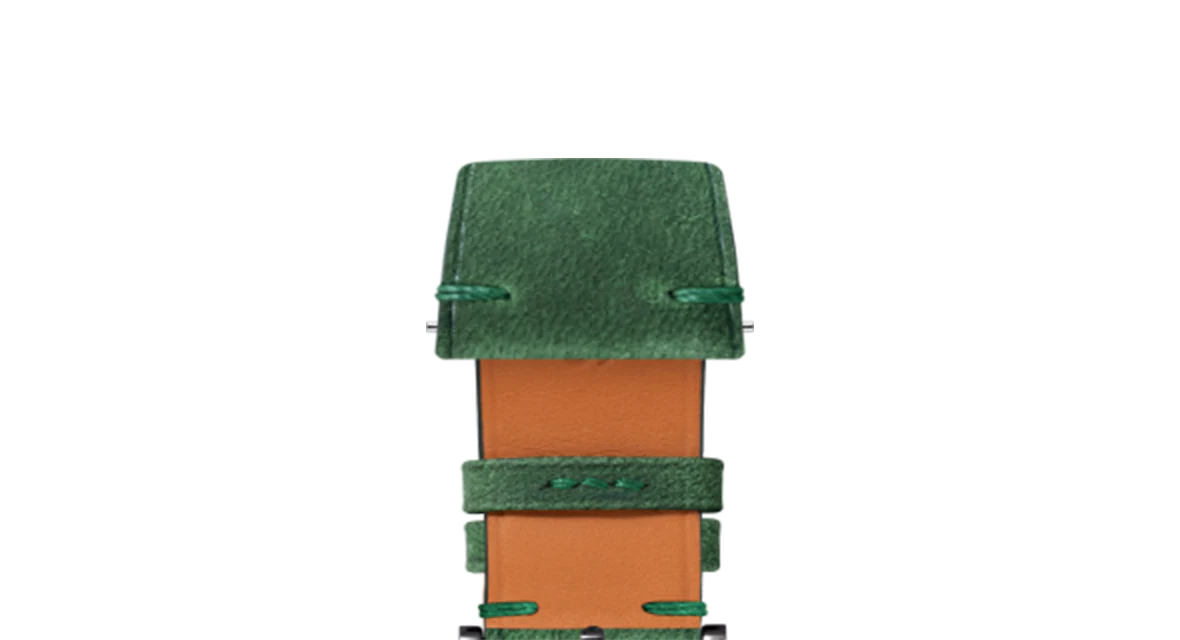 Green Crazy Horse Side-Stitch Strap - Image 9