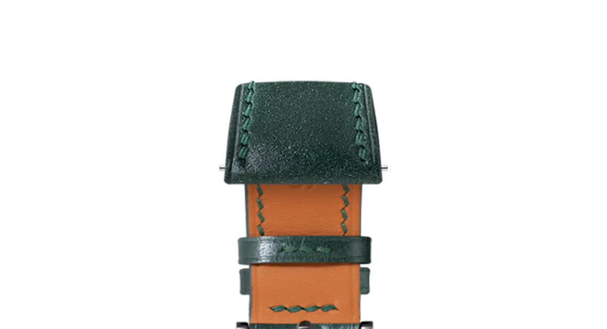 Green Shell Cordovan Slim Strap - Image 11