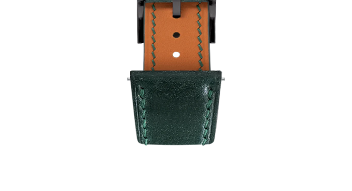 Green Shell Cordovan Slim Strap - Image 12
