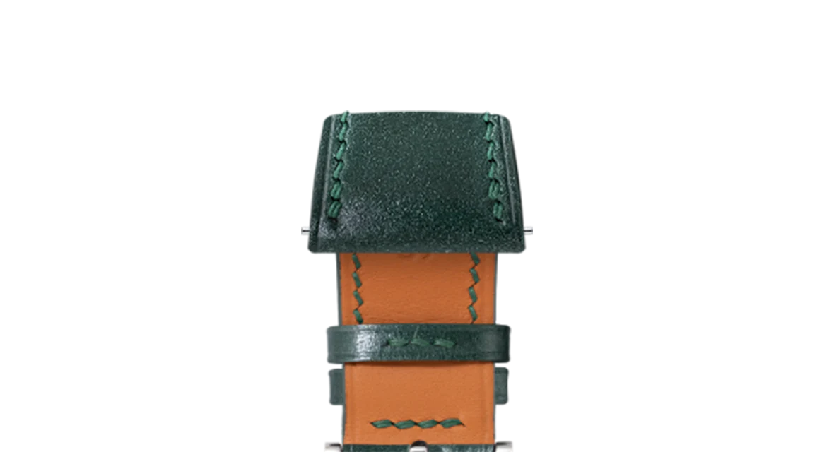 Green Shell Cordovan Slim Strap - Image 5