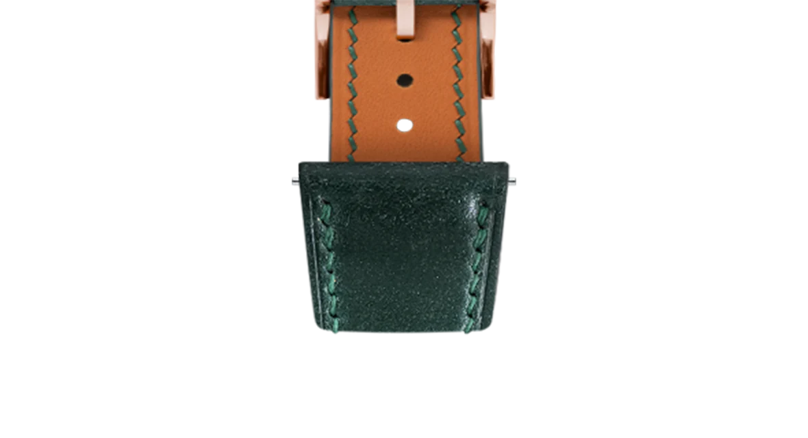 Green Shell Cordovan Slim Strap - Image 8