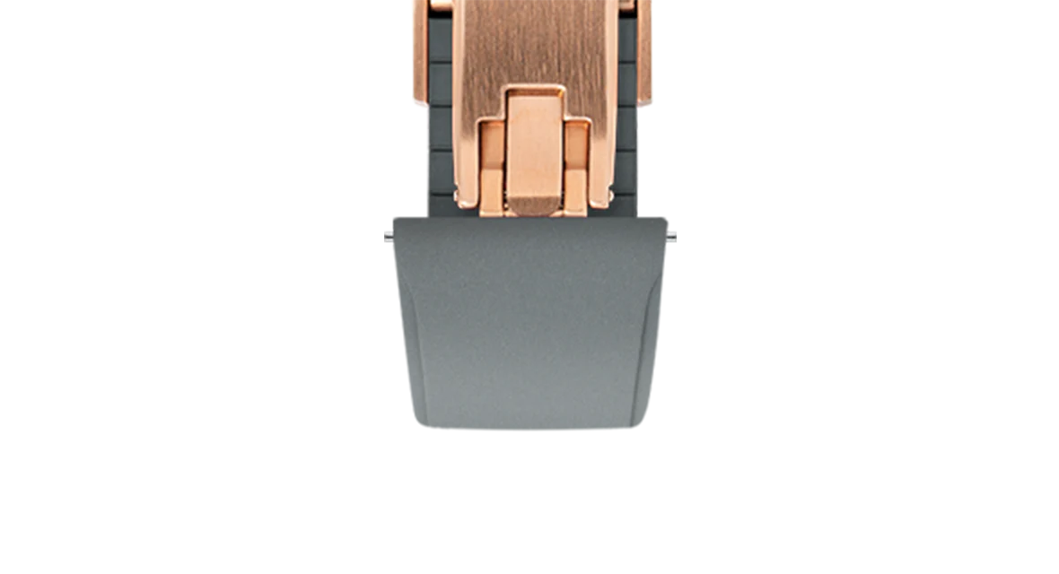 Grey CTS Rubber Strap for Cartier Santos de Cartier - Image 9