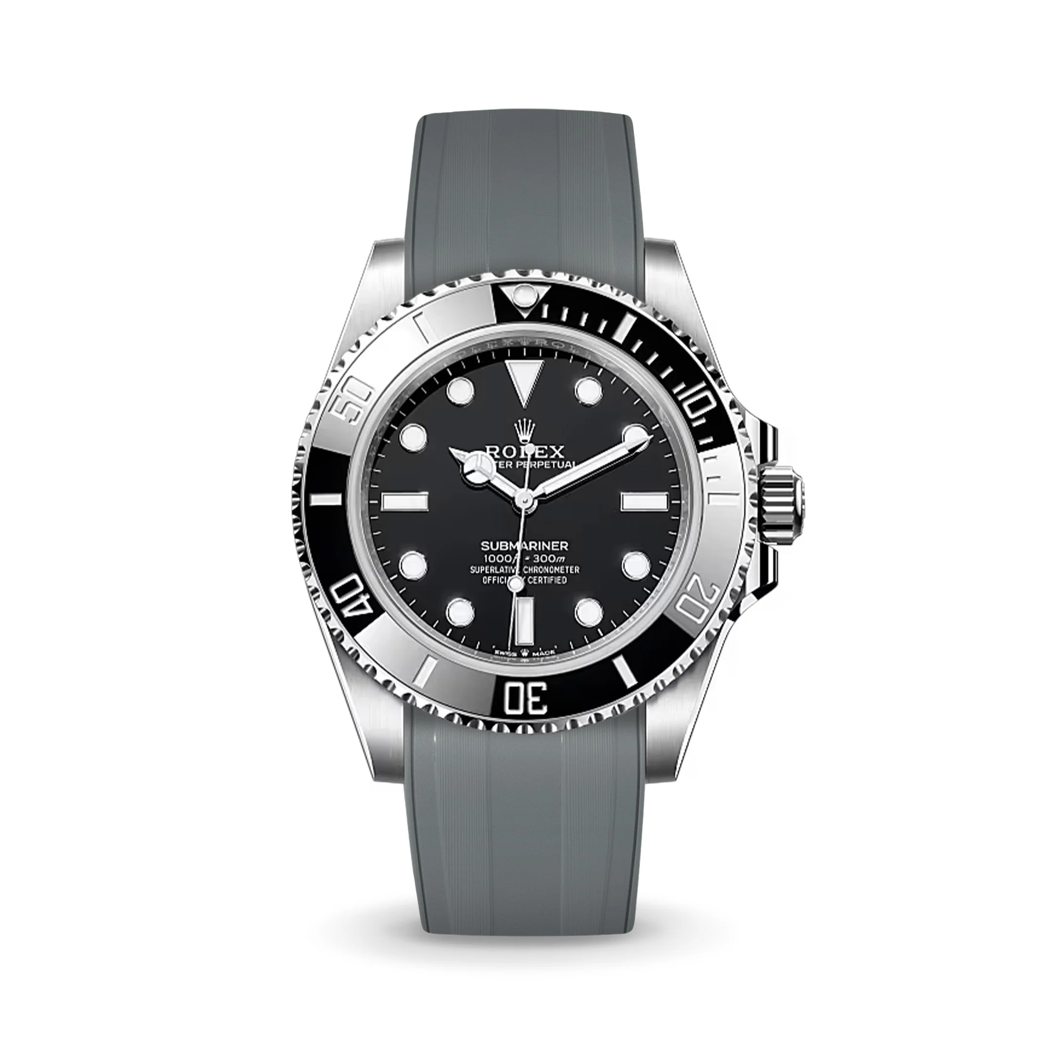 Grey CTS Rubber Strap for Rolex Submariner 41mm