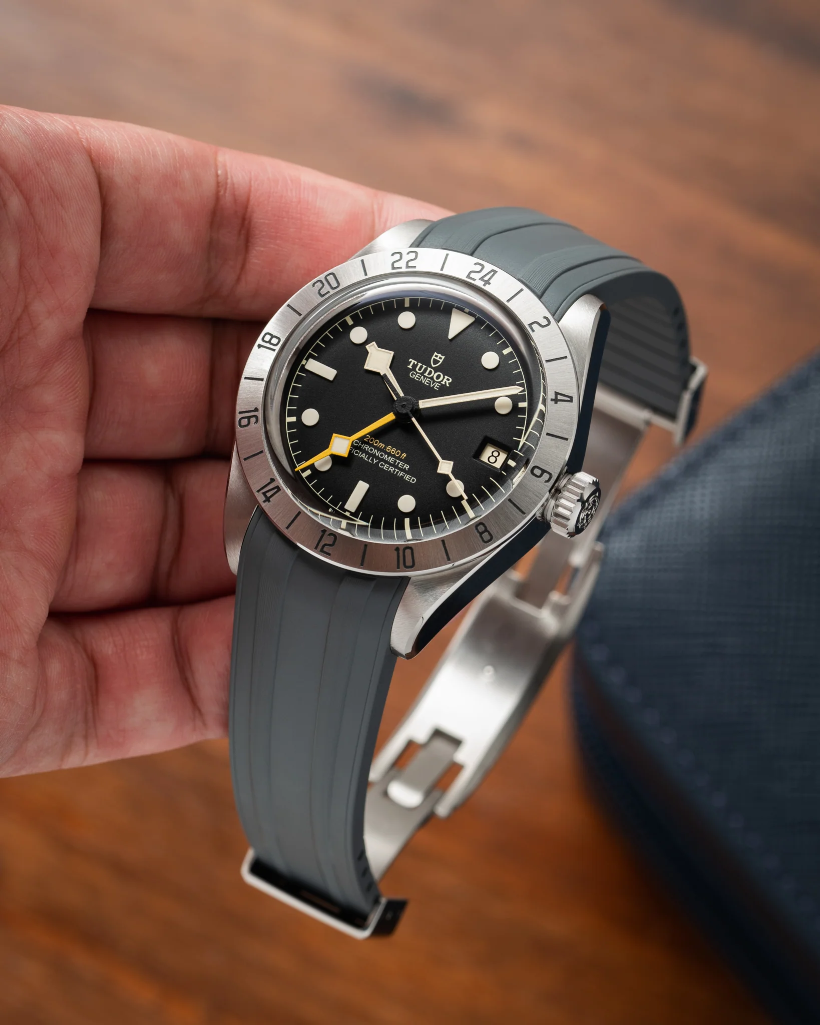 Grey CTS Rubber Strap for Tudor BB Pro - Image 3