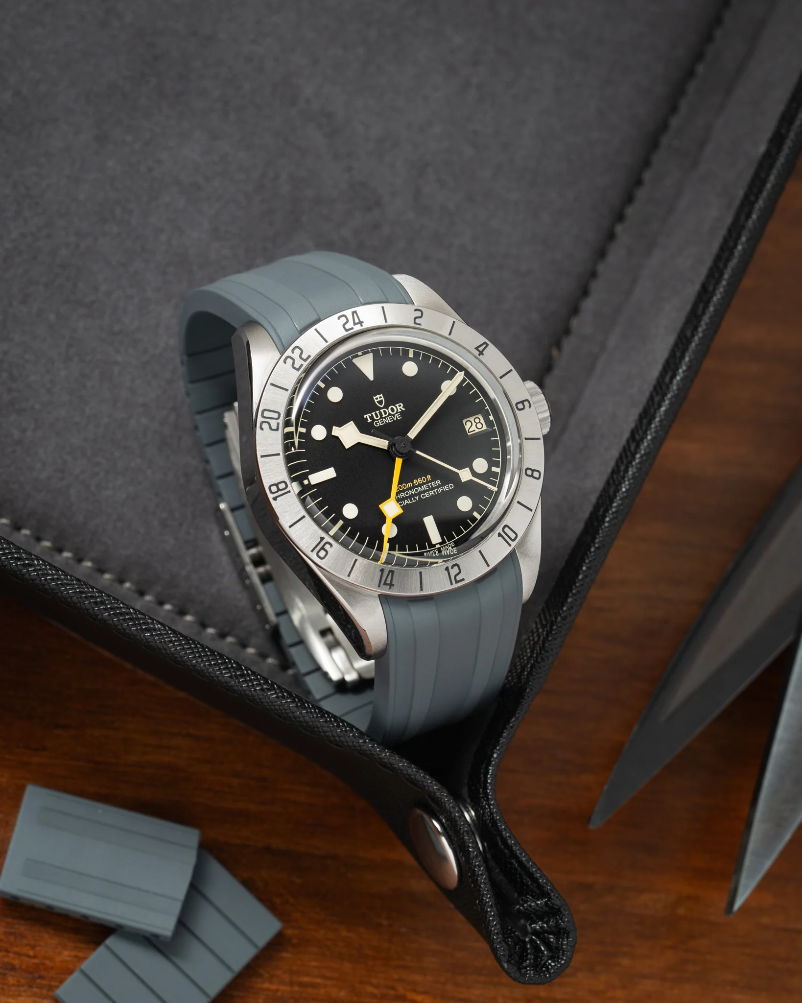 Grey CTS Rubber Strap for Tudor BB Pro - Image 4