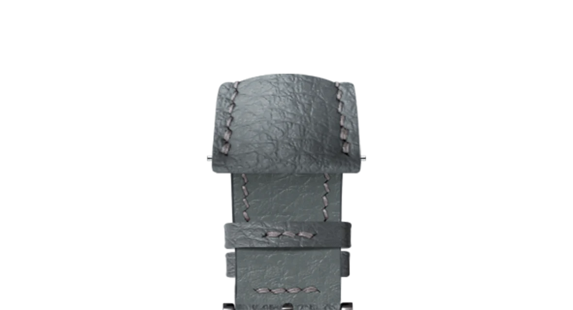 Grey Rubberised Leather (Togo) Signature Strap - Image 11