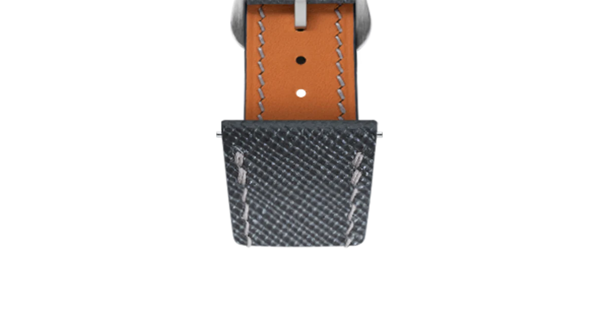 Grey Saffiano Strap for Cartier Tank - Image 5