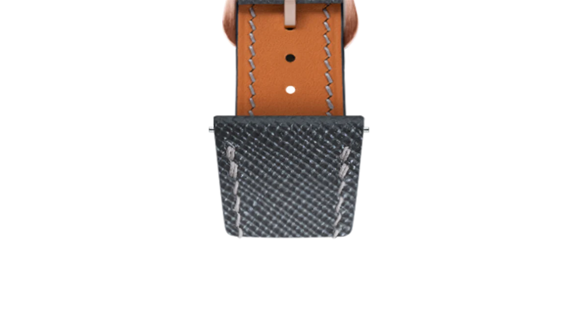 Grey Saffiano Strap for Cartier Tank - Image 7