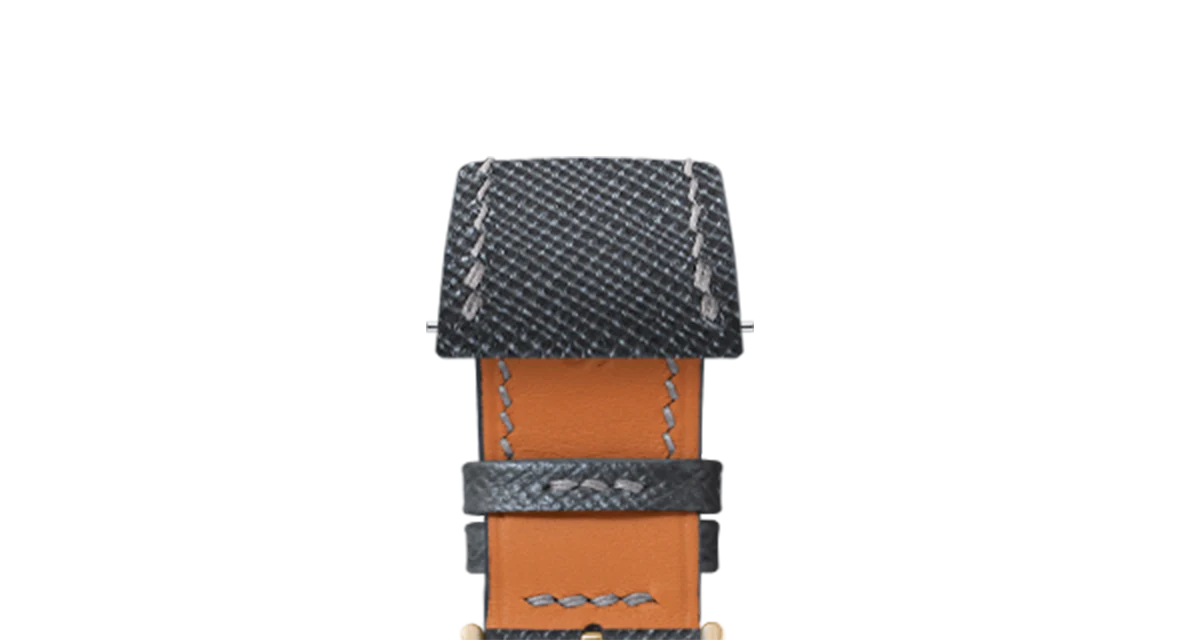 Grey Saffiano Strap for Cartier Tank - Image 8