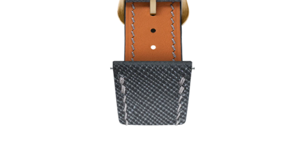 Grey Saffiano Strap for Cartier Tank - Image 9