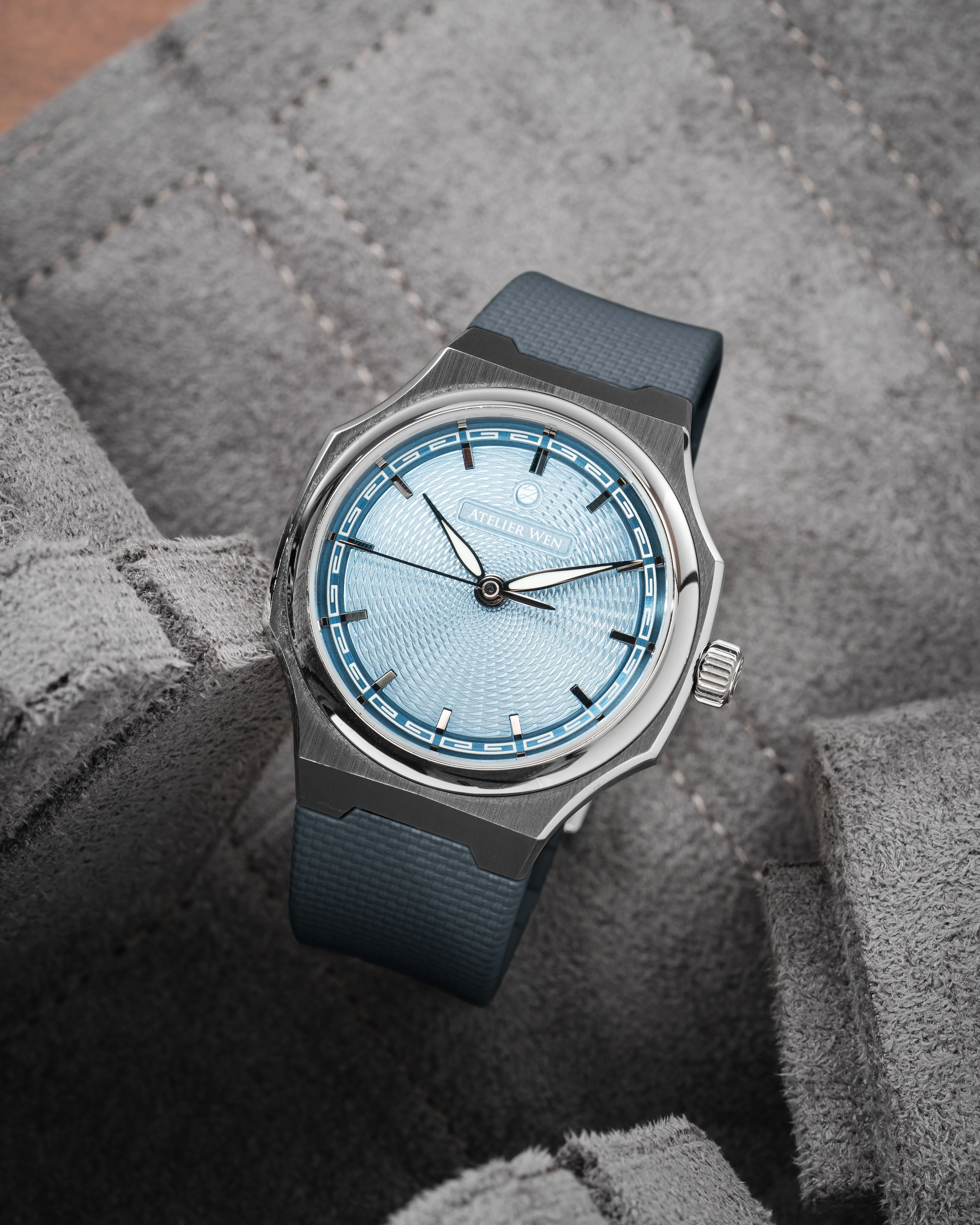 Grey Sailcloth CTS Rubber Strap for Atelier Wen Perception - Image 4