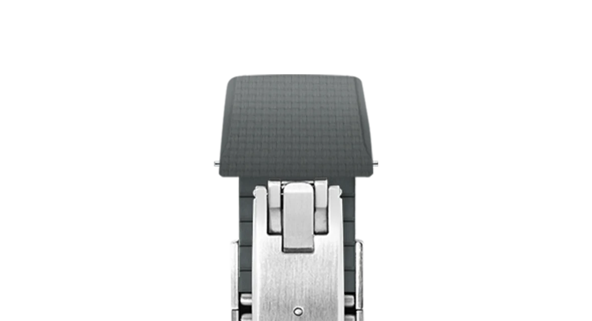 Grey Sailcloth CTS Rubber Strap for Cartier Santos de Cartier - Image 6