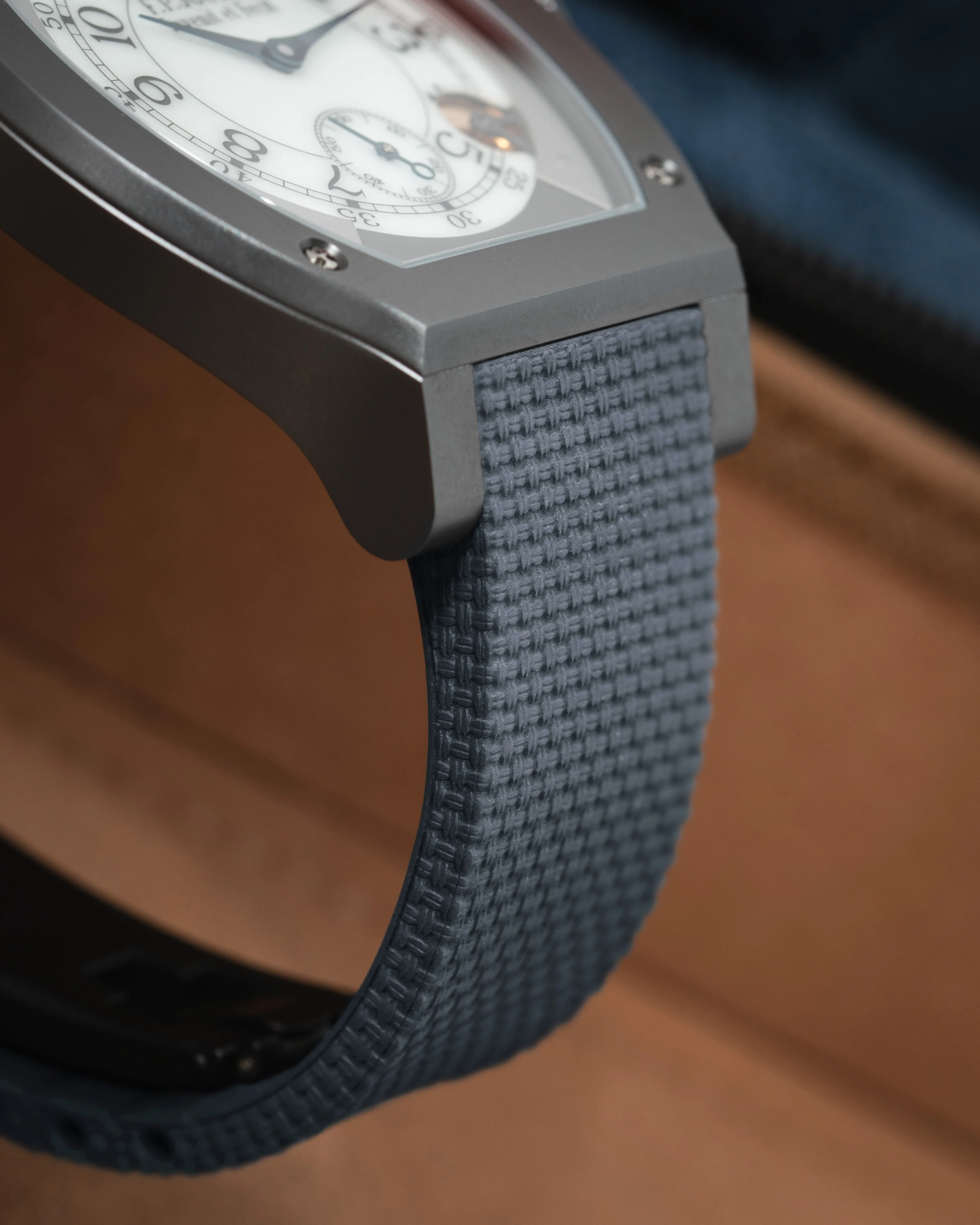 Grey Sailcloth CTS Rubber Strap for F.P. Journe Élégante - Image 3