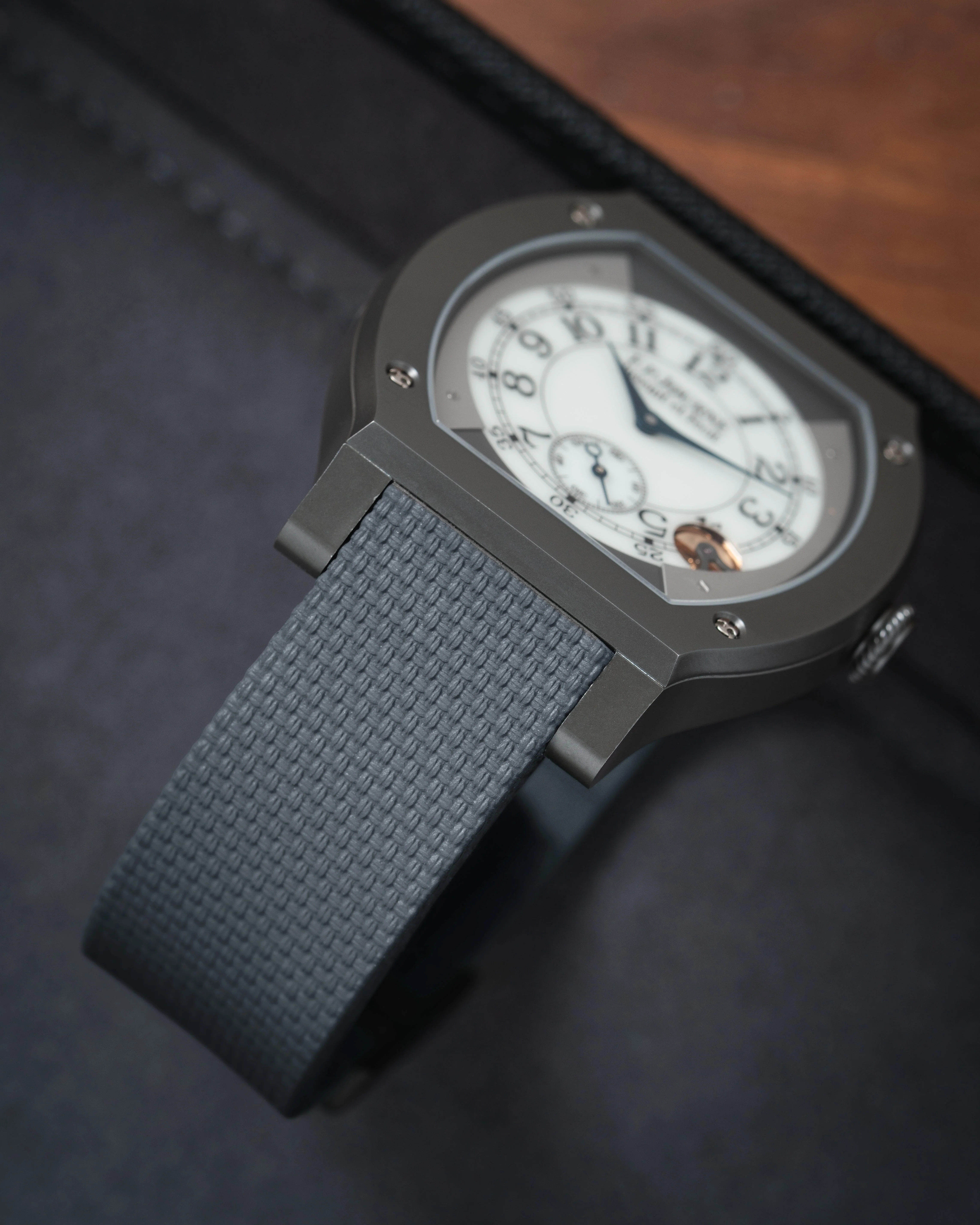 Grey Sailcloth CTS Rubber Strap for F.P. Journe Élégante - Image 4