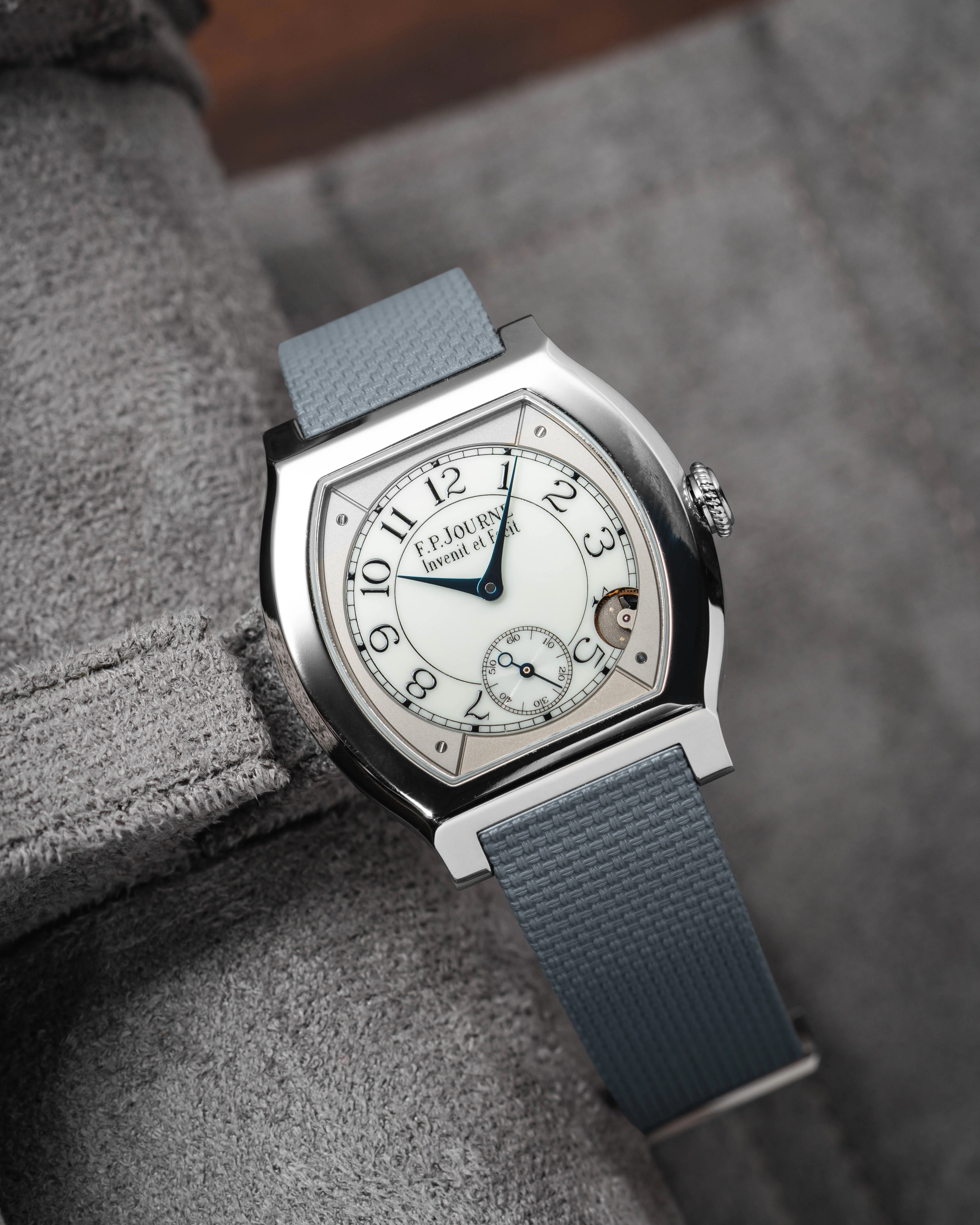 Grey Sailcloth CTS Rubber Strap for F.P. Journe Élégante - Image 5