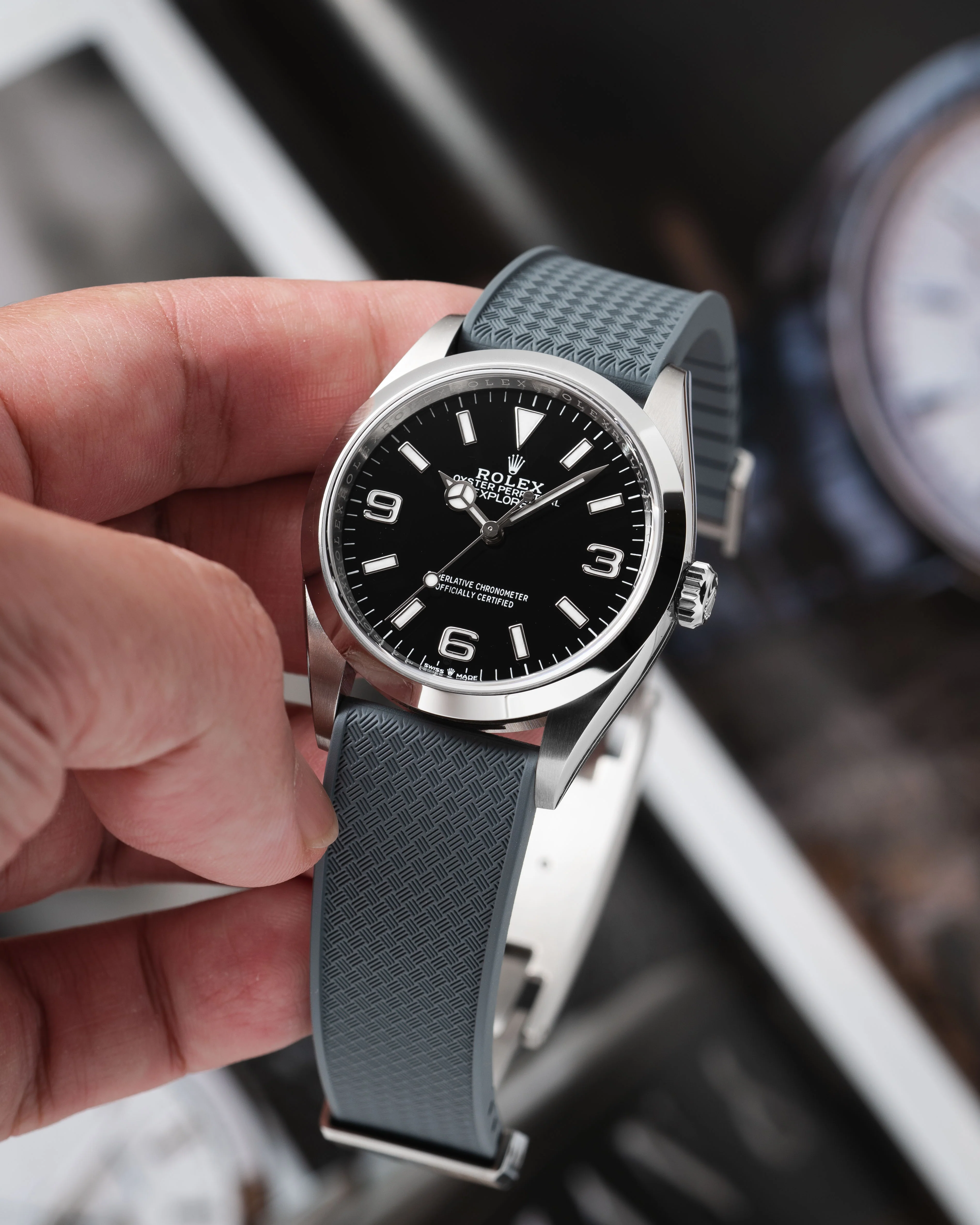 Grey Tropical CTS Rubber Strap - Image 3