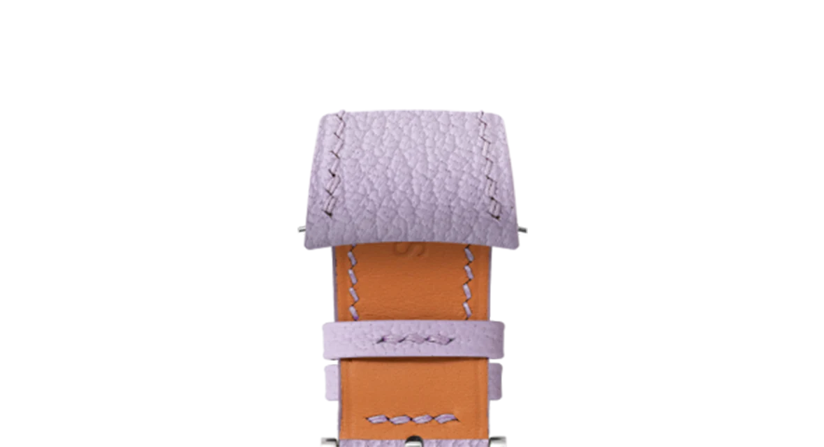 Overstock: Lavender Chevre Slim (Curved) Strap - Image 3