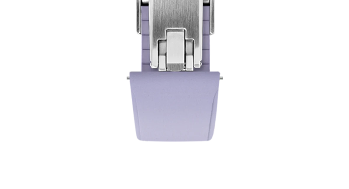 Lavender CTS Rubber Strap for Cartier Santos de Cartier - Image 7