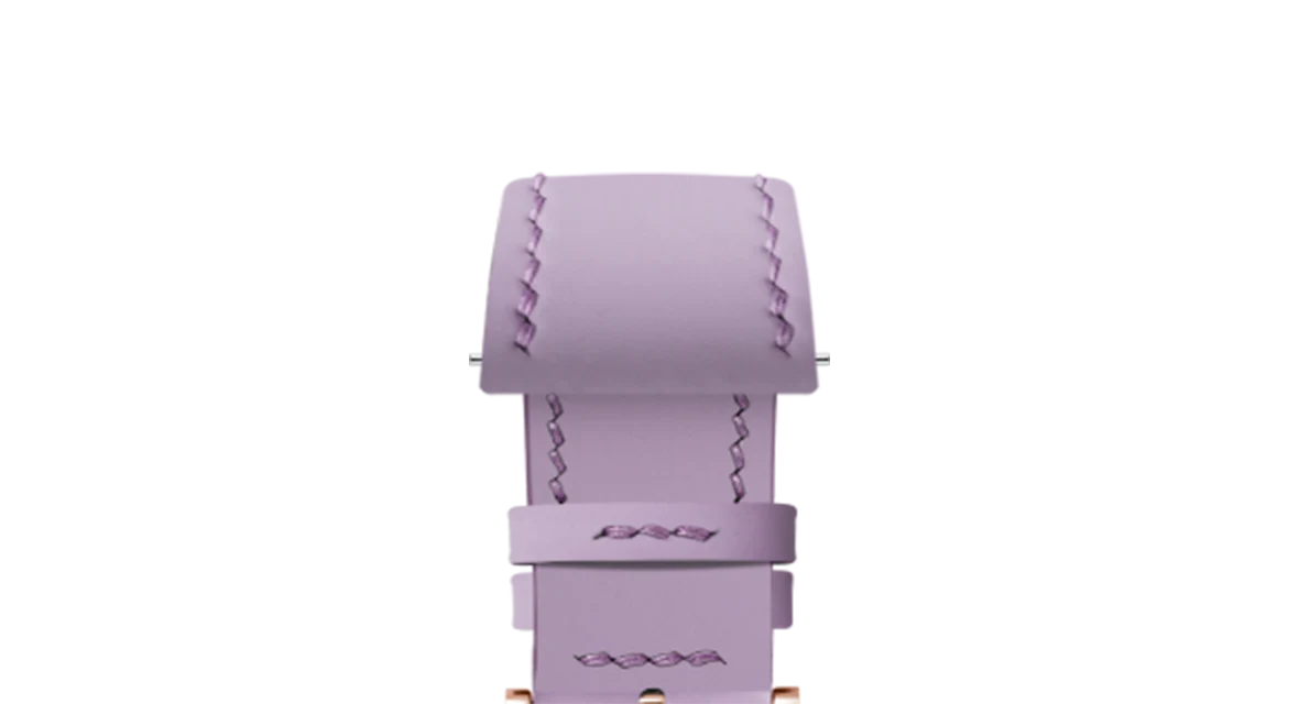 Lavender Rubberised Leather (Smooth) Slim Strap - Image 10
