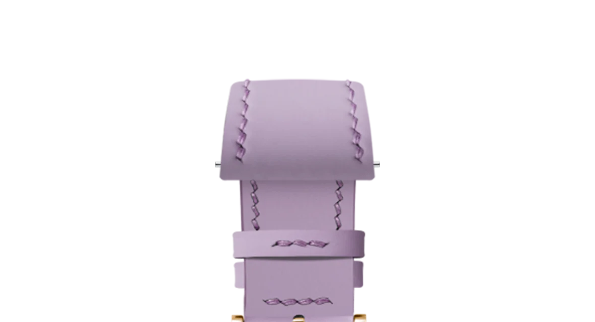 Lavender Rubberised Leather (Smooth) Slim Strap - Image 12