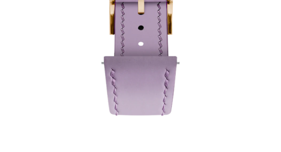 Lavender Rubberised Leather (Smooth) Slim Strap - Image 13