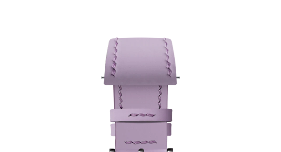 Lavender Rubberised Leather (Smooth) Slim Strap - Image 14