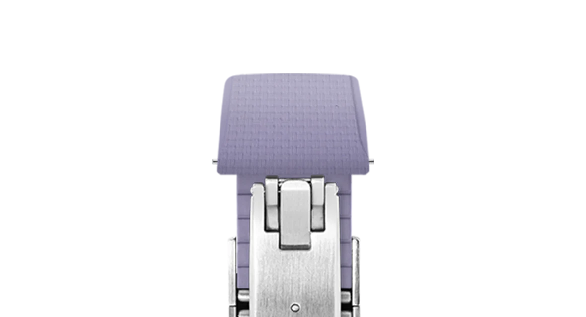 Lavender Sailcloth CTS Rubber Strap for Cartier Santos de Cartier - Image 5