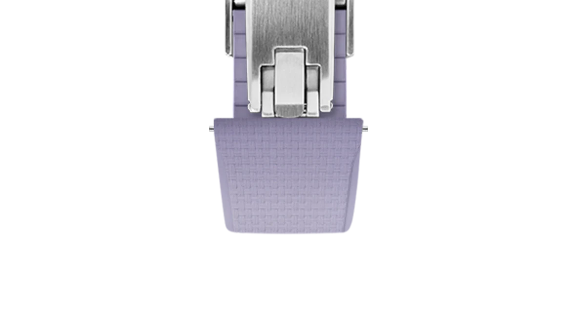 Lavender Sailcloth CTS Rubber Strap for Cartier Santos de Cartier - Image 6
