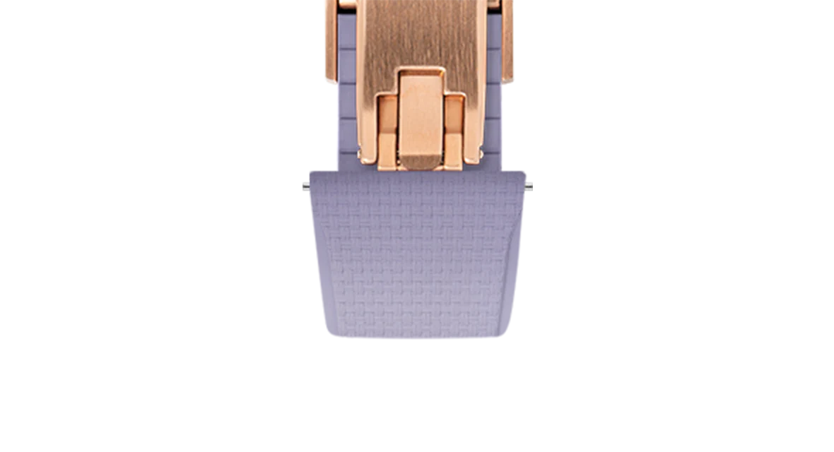 Lavender Sailcloth CTS Rubber Strap for Cartier Santos de Cartier - Image 8