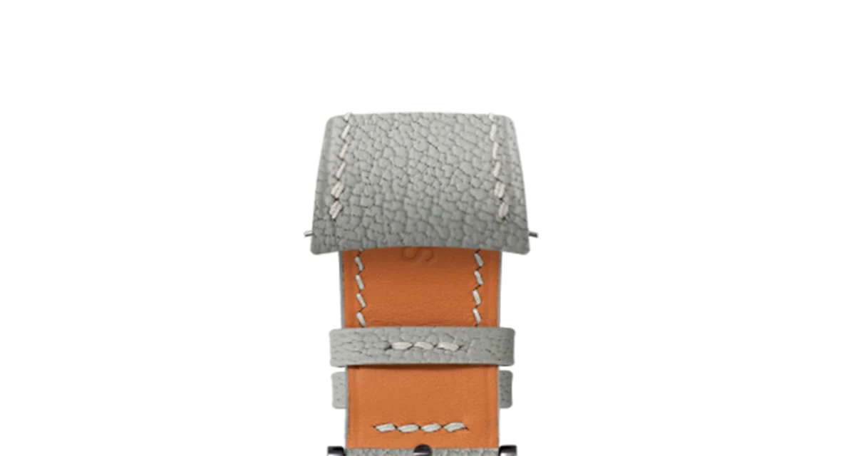 Light Grey Chevre Slim (Curved) Strap - Image 10
