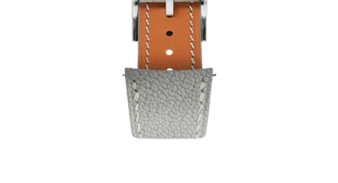 Light Grey Chevre Slim (Curved) Strap - Image 5