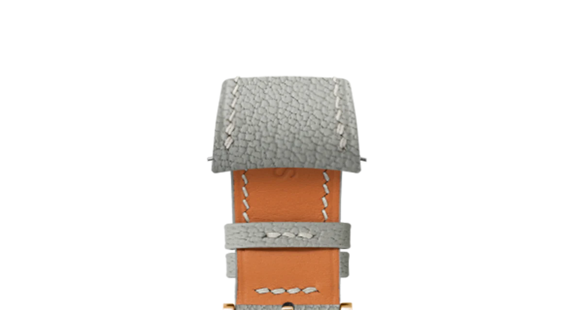 Light Grey Chevre Slim (Curved) Strap - Image 8