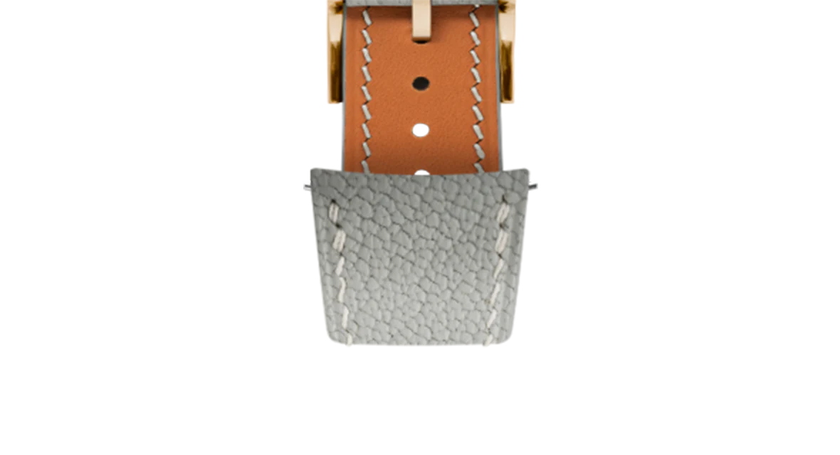 Light Grey Chevre Slim (Curved) Strap - Image 9