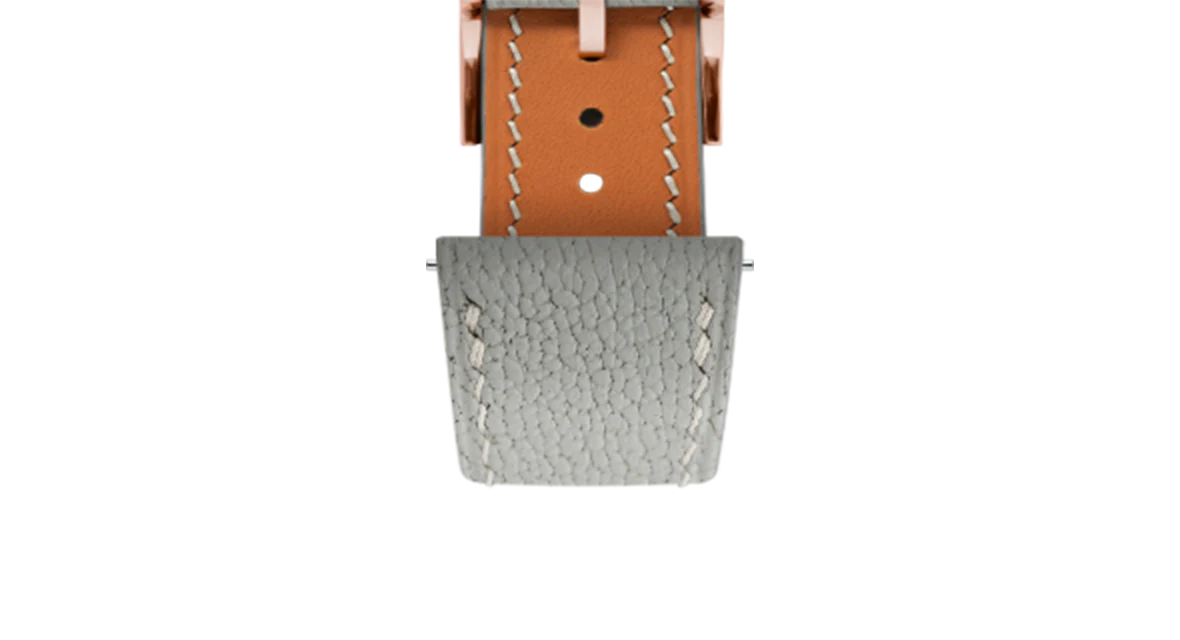 Light Grey Chevre Slim Strap - Image 10