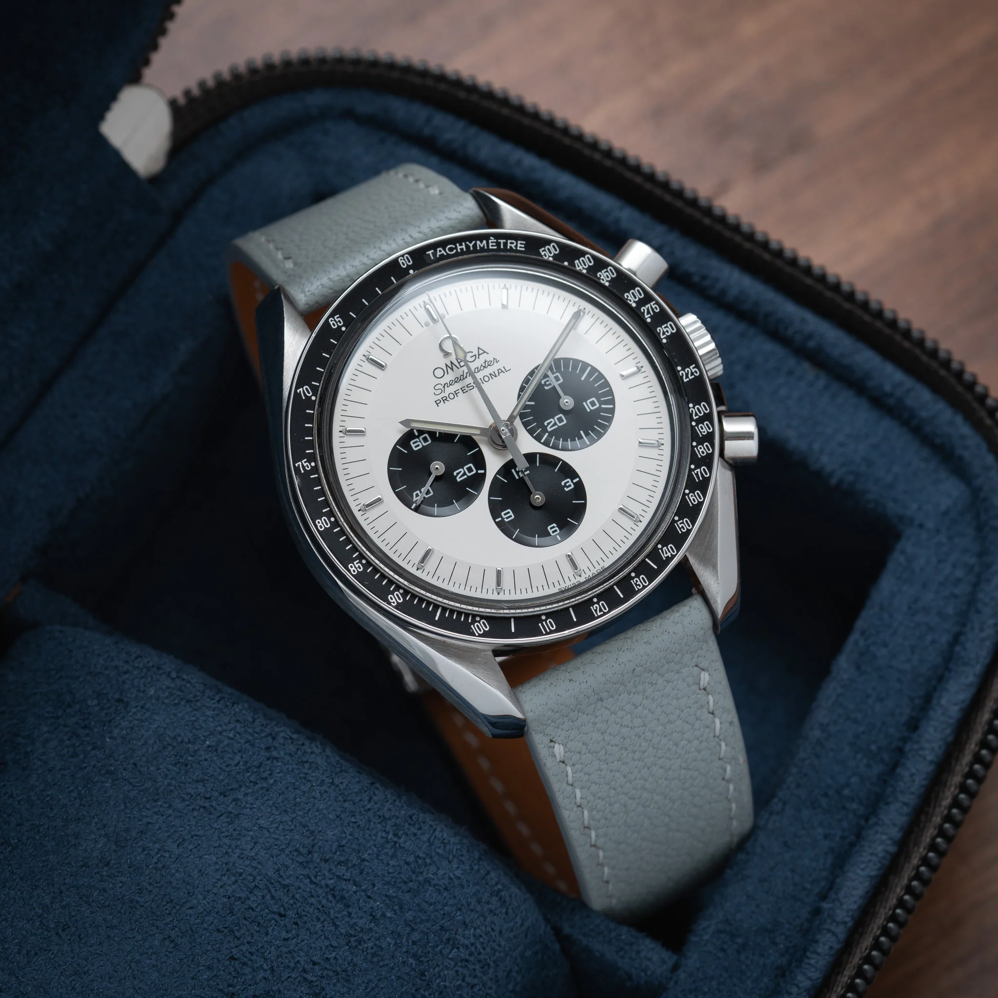 Light Grey Chevre Slim Strap - Image 5