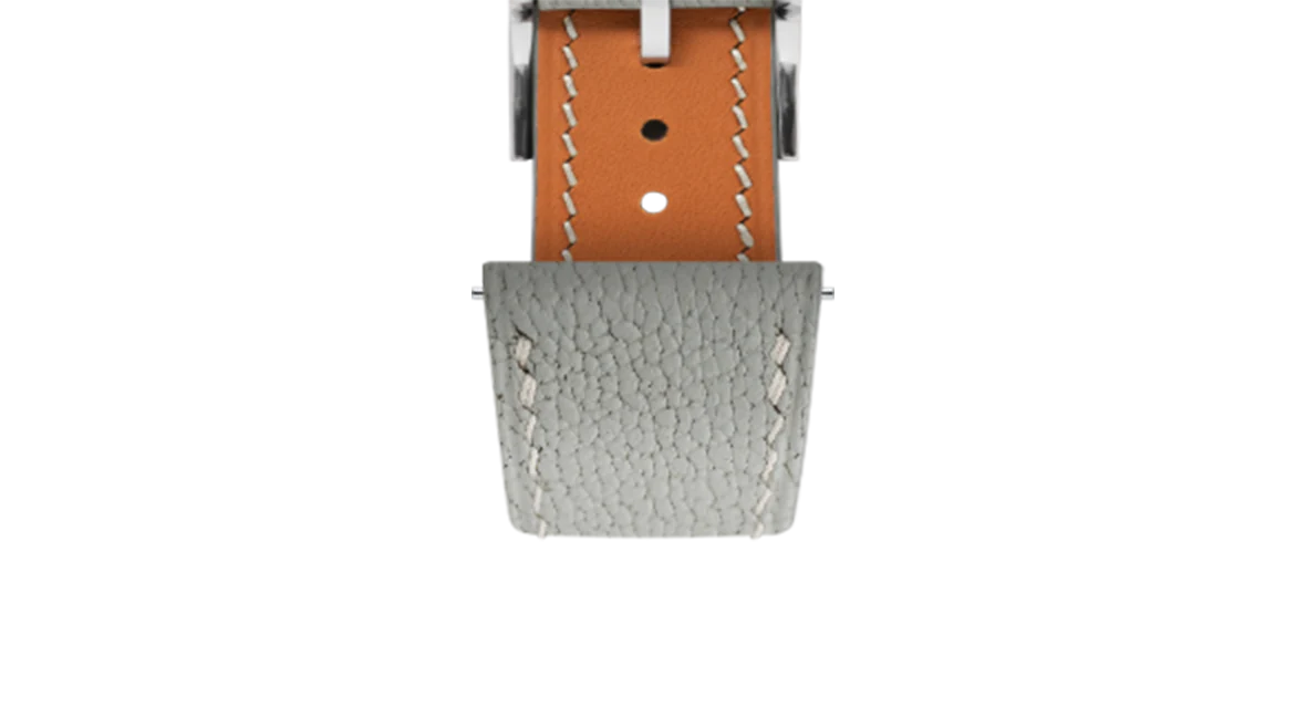 Light Grey Chevre Slim Strap - Image 8