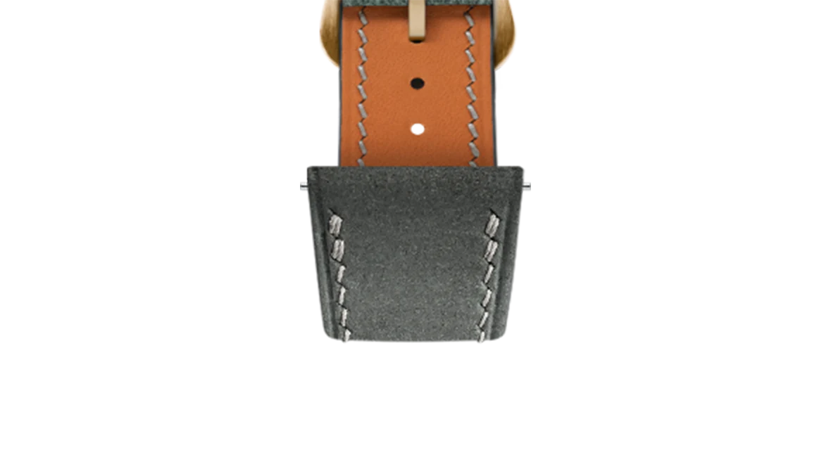 Light Grey Nubuck Strap for Cartier Tank - Image 10
