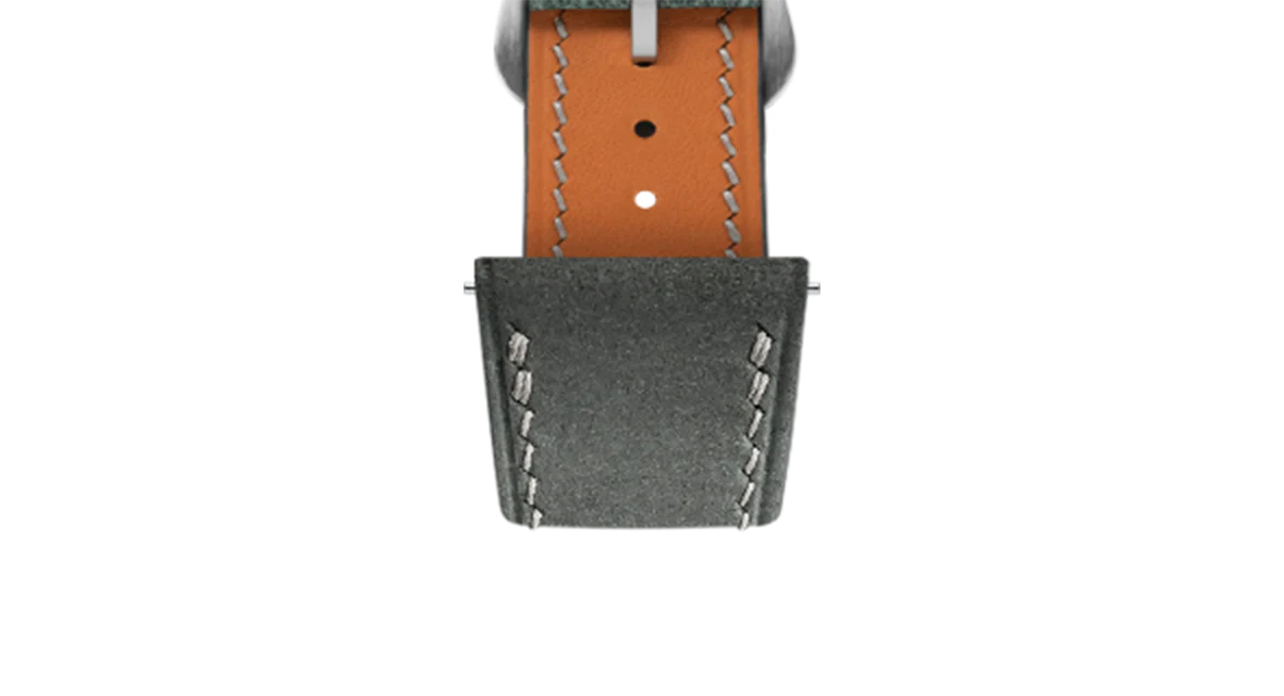 Light Grey Nubuck Strap for Cartier Tank - Image 6