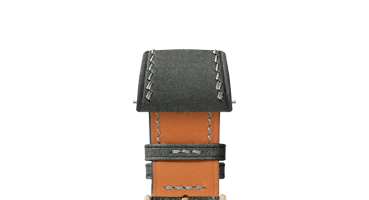 Light Grey Nubuck Strap for Cartier Tank - Image 9