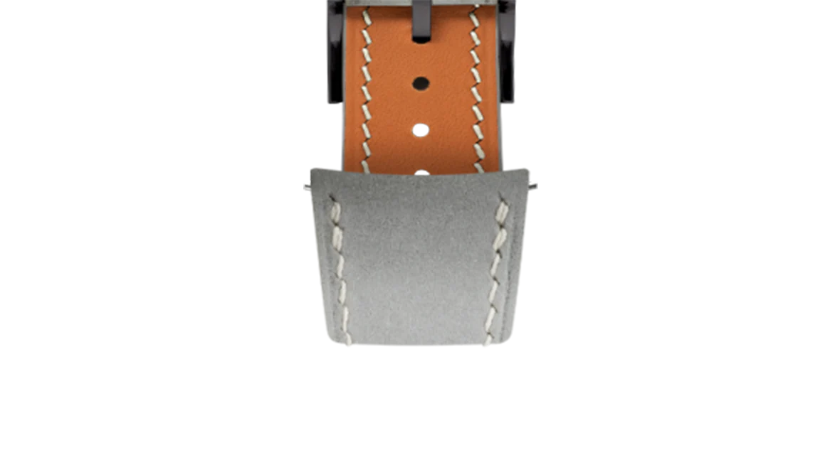 Light Grey Nubuck Slim (Curved) Strap - Image 11