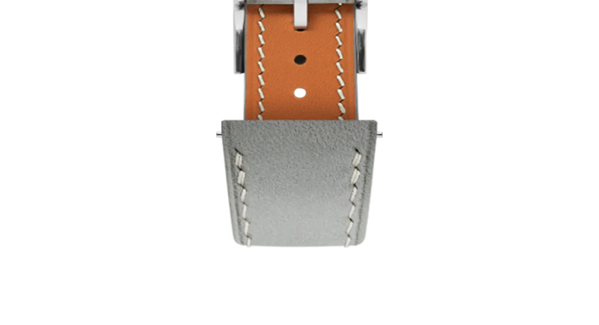 Light Grey Nubuck Slim Strap - Image 6