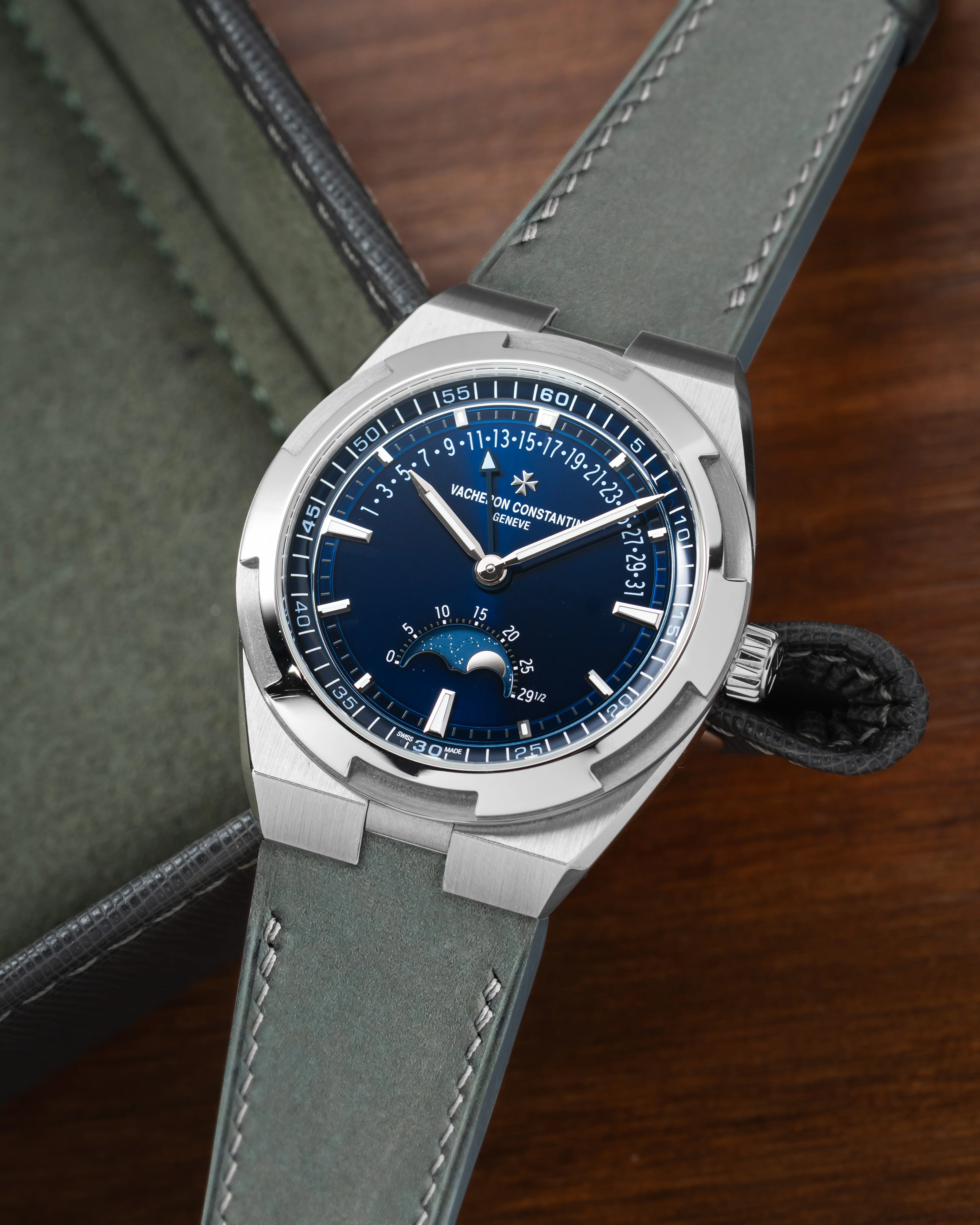 Light Grey Nubuck Strap for Vacheron Constantin Overseas - Image 3